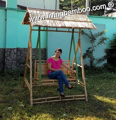 SWING BENCH THATCH ROOF